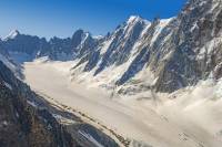 Glacier d'Argentière (vue aérienne)